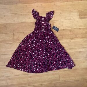 NWT Girls Size 4 Vince Camuto Leopard Print Maxi Dress